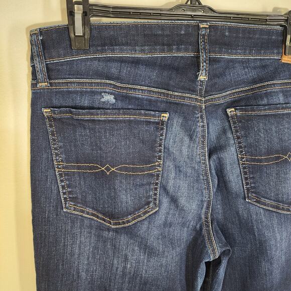 Lucky Brand Women Ankle Sweet Boot Jeans Size 12/31 Mid Rise Twilight Blue Denim - Picture 12 of 15